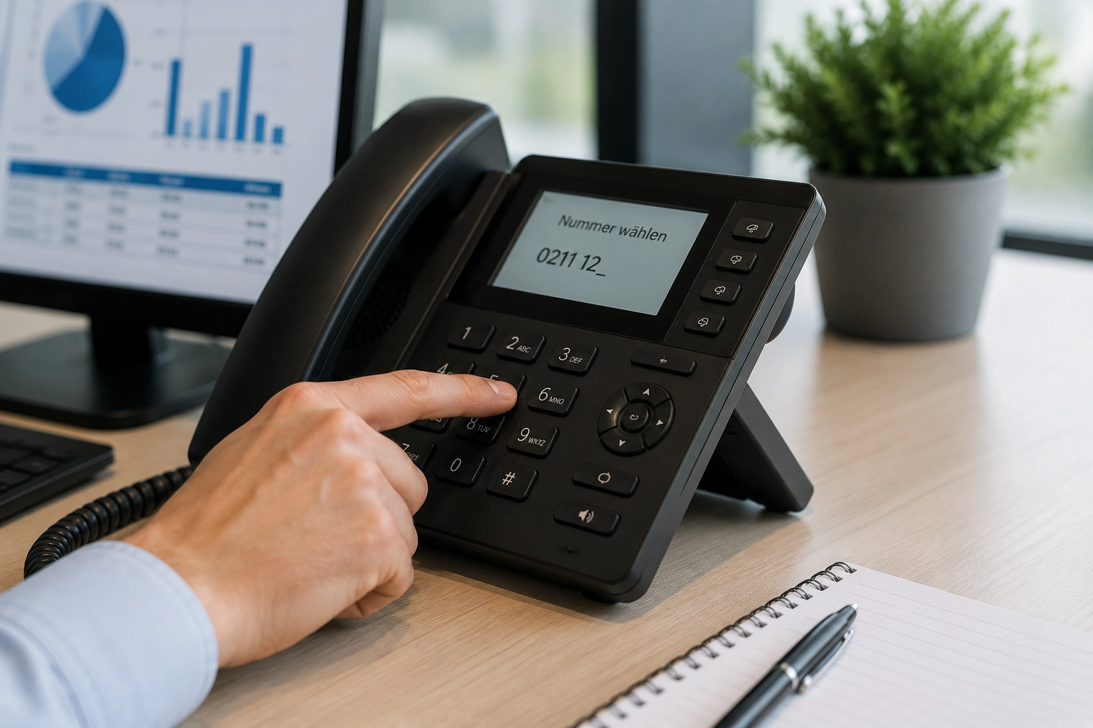 Telefon für ausgehende Anrufe